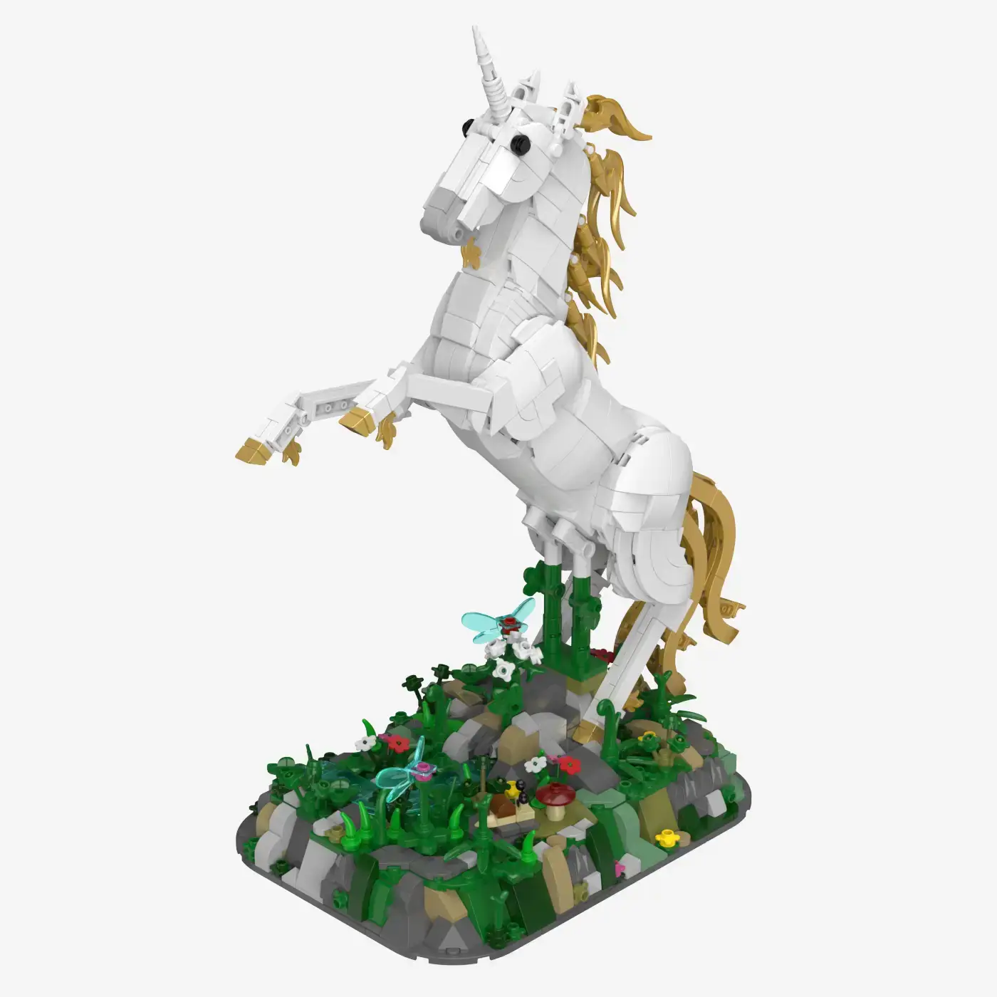BlueBrixx Unicorn • Set 108684 • SetDB • Merlins Bricks
