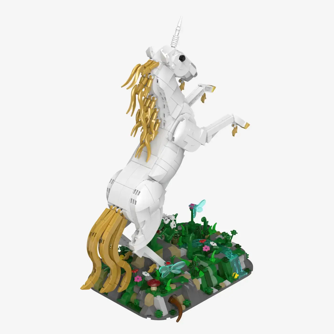 BlueBrixx Unicorn • Set 108684 • SetDB • Merlins Bricks