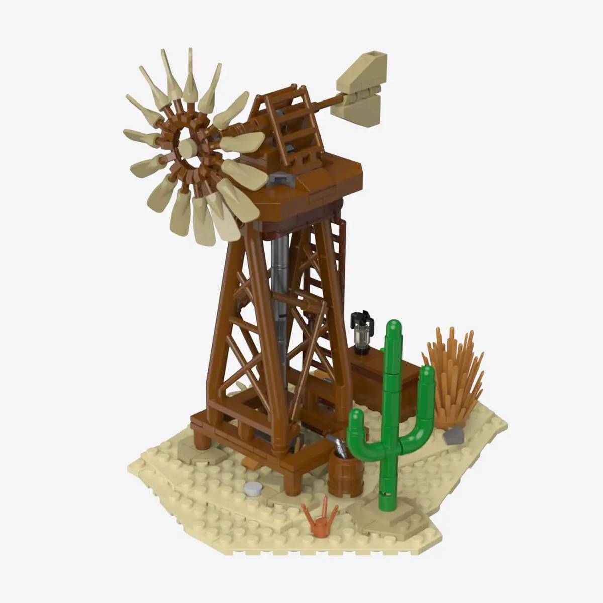 BlueBrixx Zephyr City Western Windmill • Set 108790 • SetDB