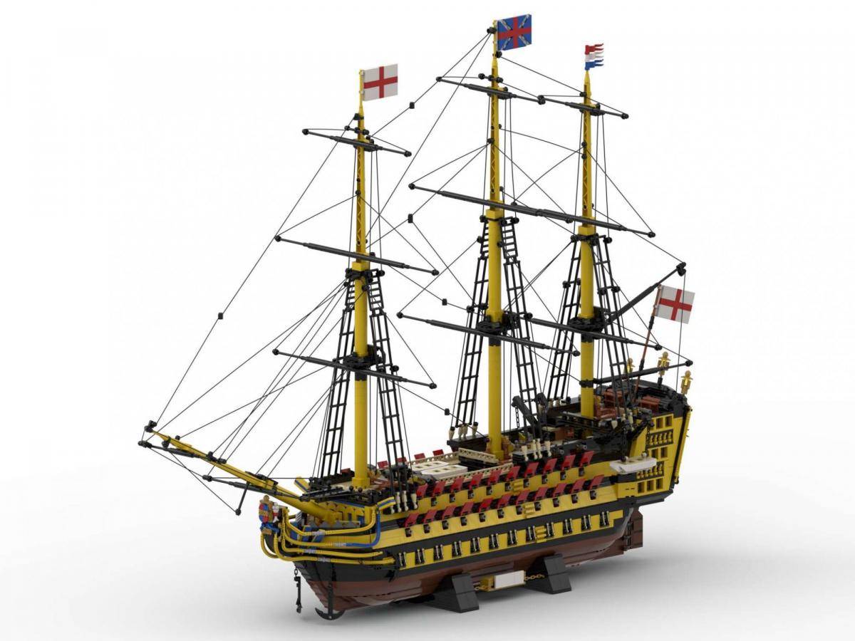 BlueBrixx HMS Victory • Set 108872 • SetDB • Merlins Bricks