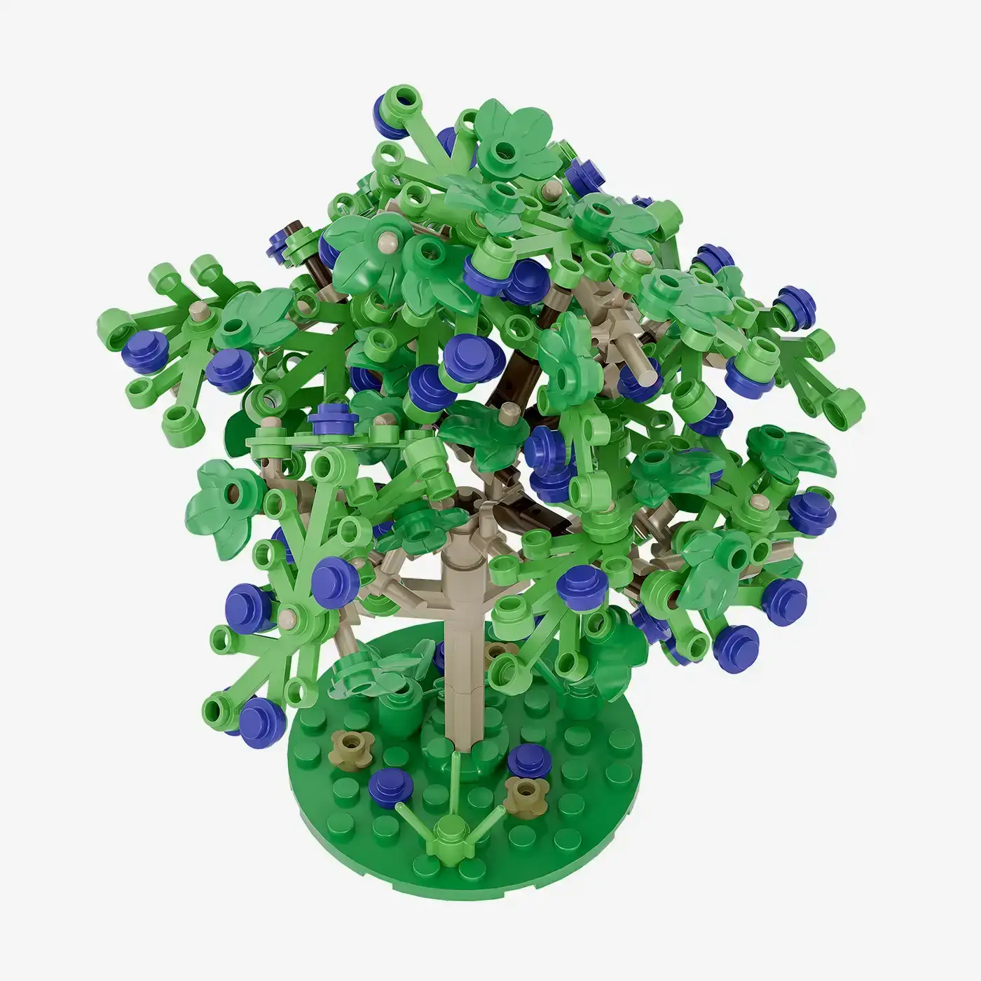 ブルーツリー。 BlueBrixx Plum trees in summer, set of 3 • Set 108901