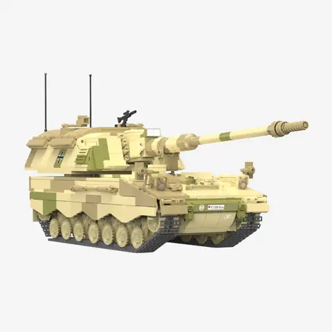 BlueBrixx Panzerhaubitze 2000 desert camouflage • Set 108944