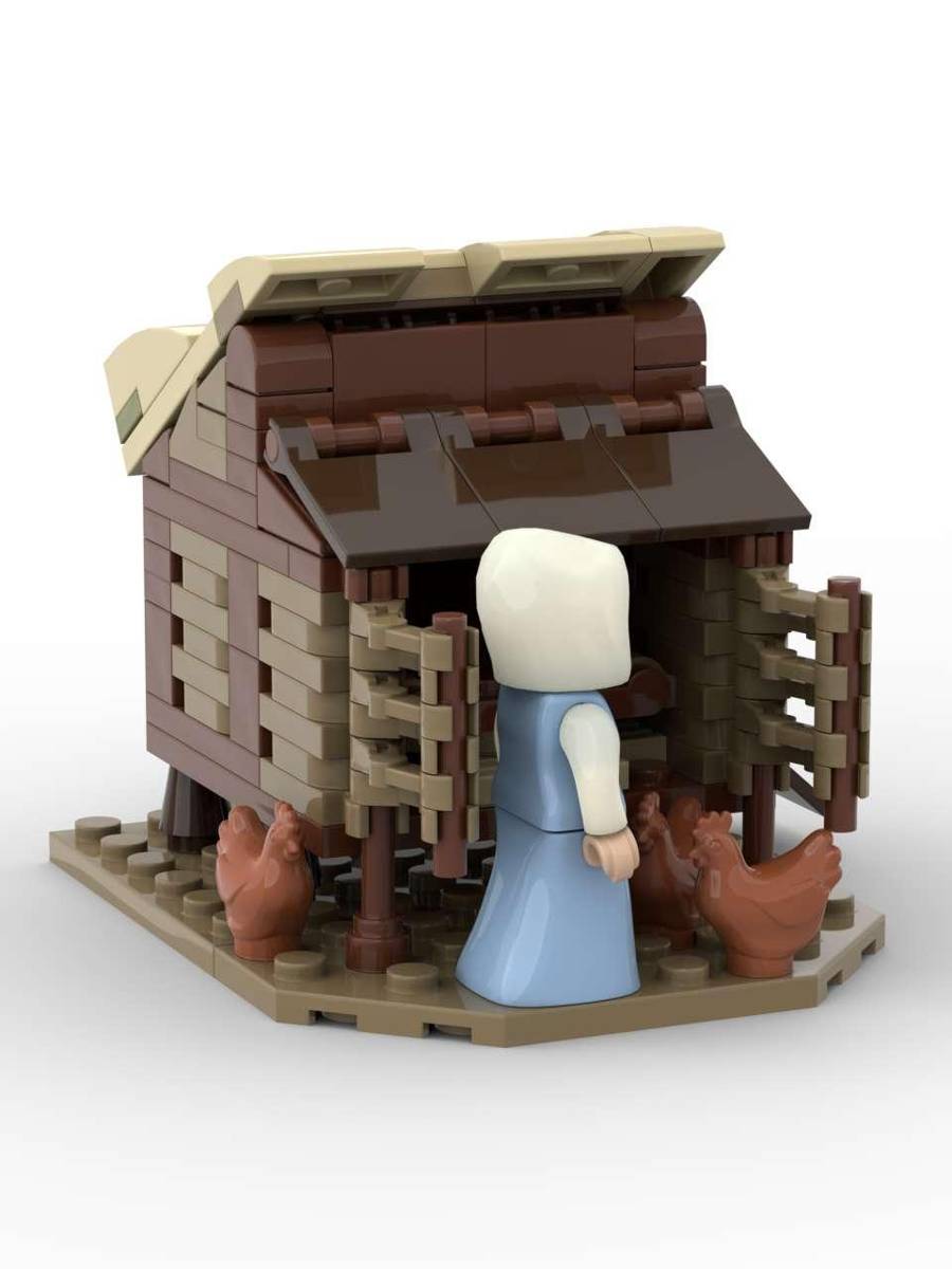 Servant avec poulailler (BB-109014) — Prix et comparaison | Brick Broker