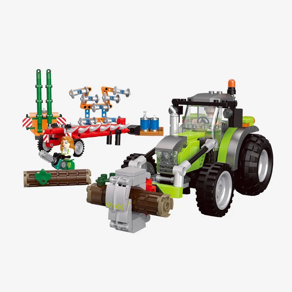Grand tracteur avec outils (BB-109798) — Prix et comparaison | Brick Broker