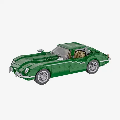 BlueBrixx Classic 2in1 Sports Car dark green • Set 109850