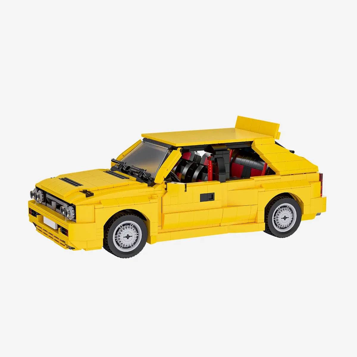 BlueBrixx Italian Compact Sports Car yellow • Set 110075
