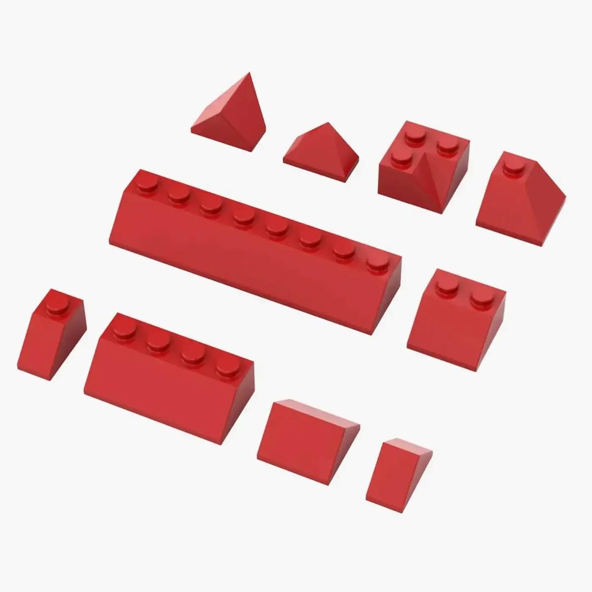 Brix , Roof Slopes, mixed, Red (BB-400050) — Prix et comparaison | Brick Broker