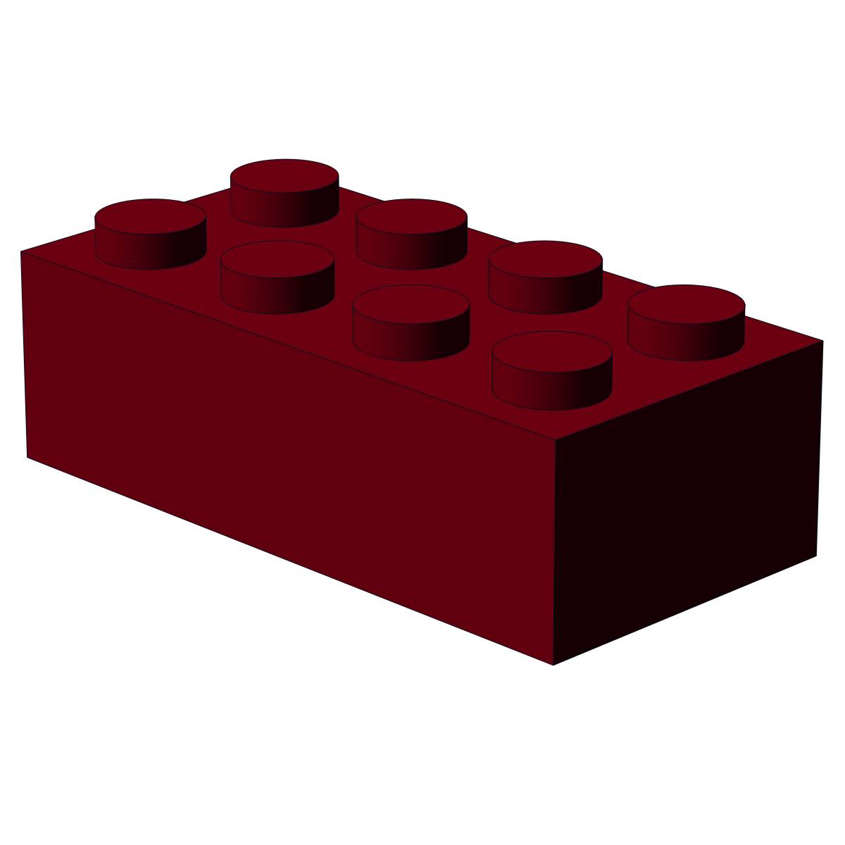 Brique 2x4, Rouge foncé (500 pcs) (BB-400130) — Prix et comparaison | Brick Broker