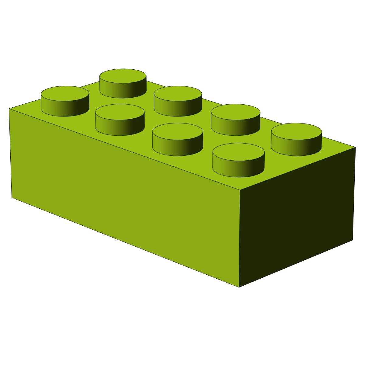 Brique 2x4, Vert citron - 500 pièces (BB-400133) — Prix et comparaison | Brick Broker
