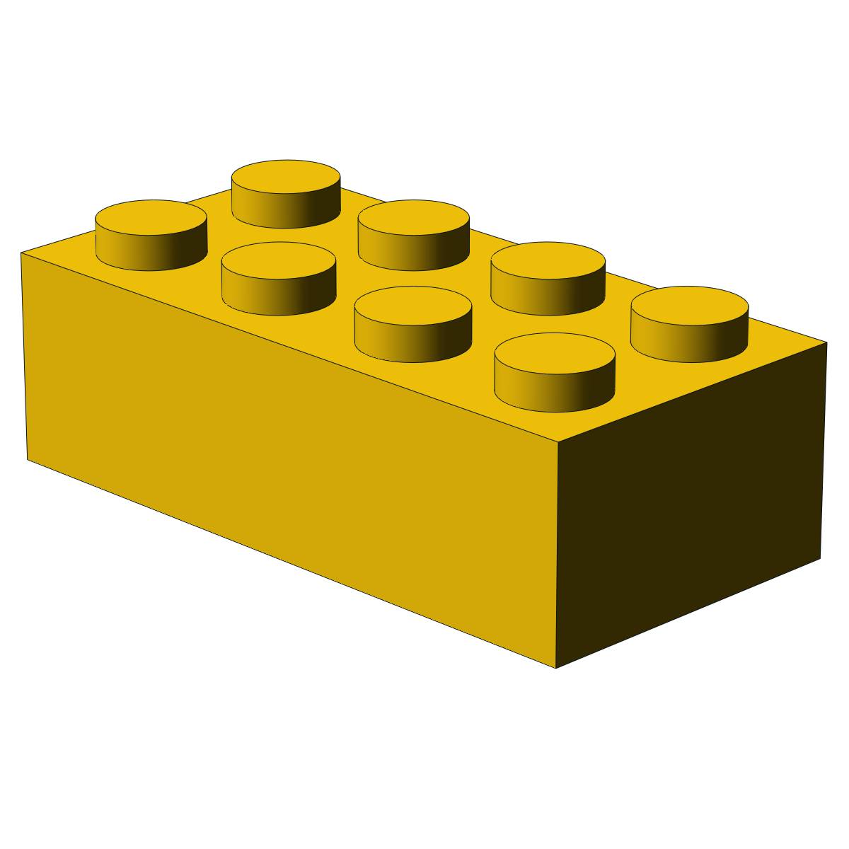 Brique 2x4, Jaune - 500 pièces (BB-400134) — Prix et comparaison | Brick Broker