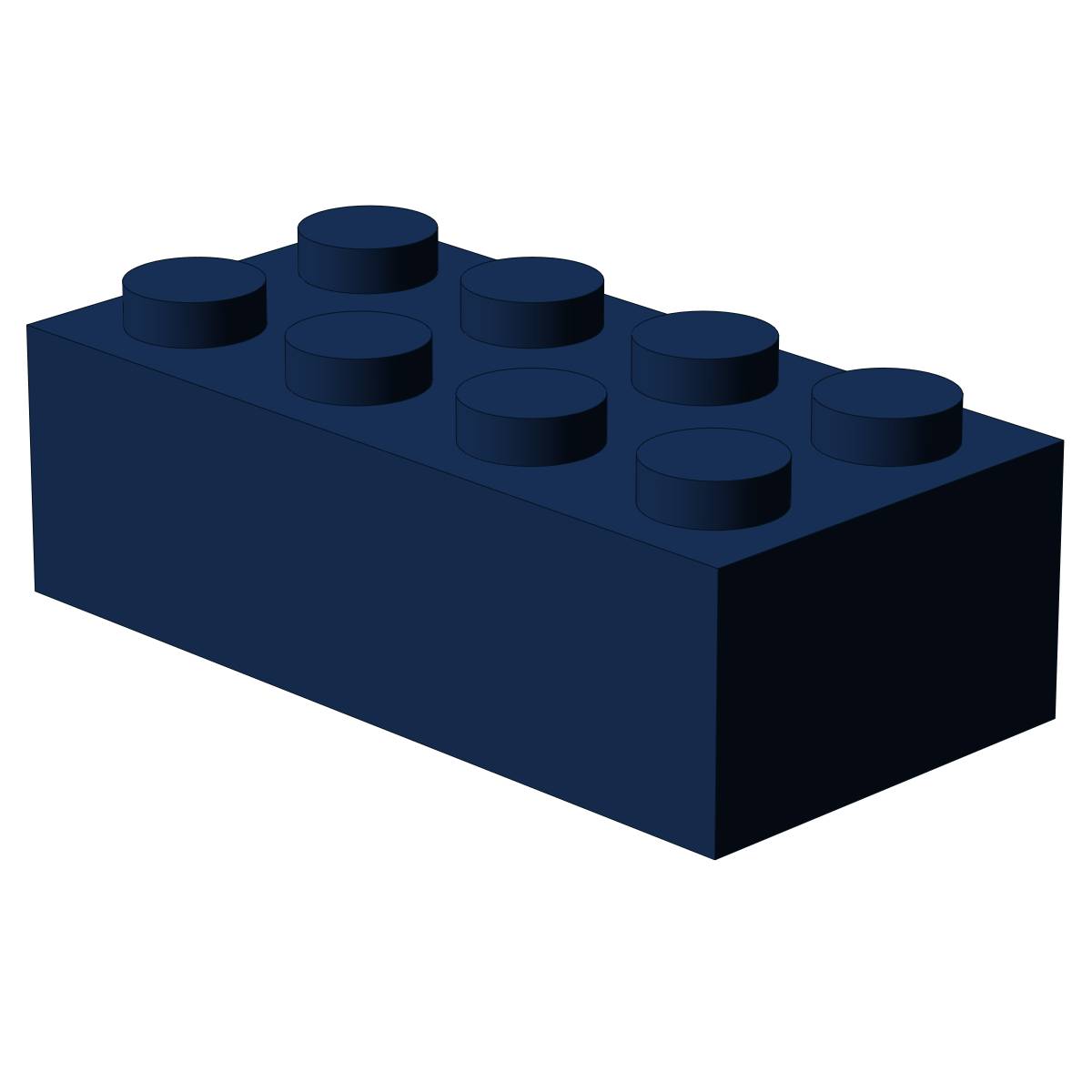 Brique 2x4, Bleu foncé (500x) (BB-400137) — Prix et comparaison | Brick Broker