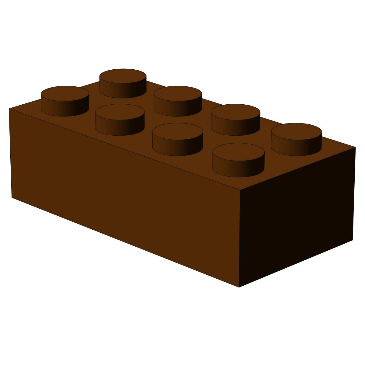 Brique 2x4, Brun rougeâtre (500x) (BB-400142) — Prix et comparaison | Brick Broker
