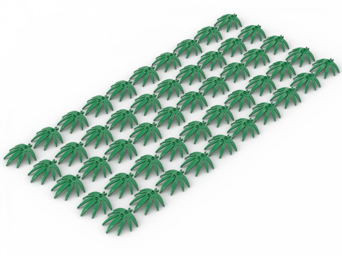 Brix 50 pcs, FINGER LEAF, Green (BB-400161) — Prix et comparaison | Brick Broker