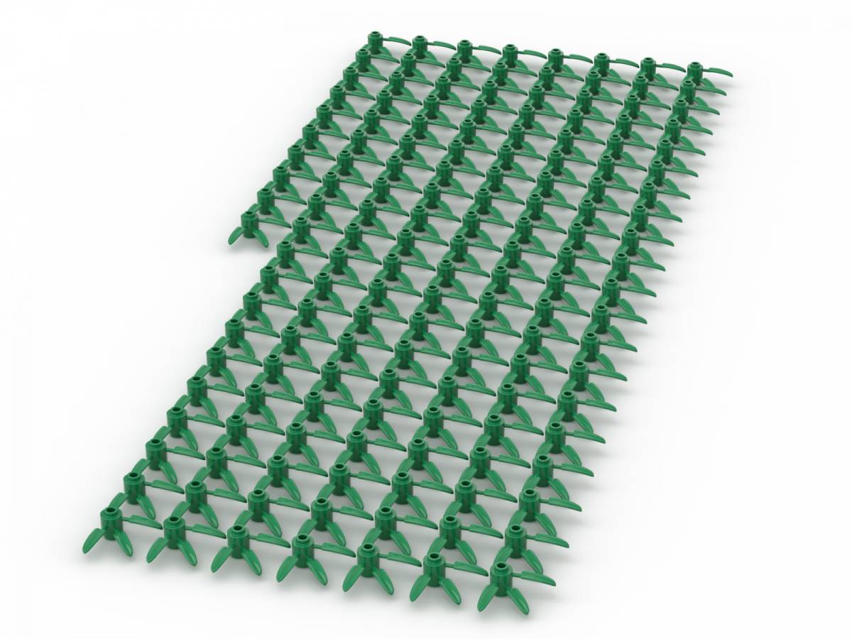Feuilles de bambou 3x3, Vert - 150 pièces (BB-400162) — Prix et comparaison | Brick Broker