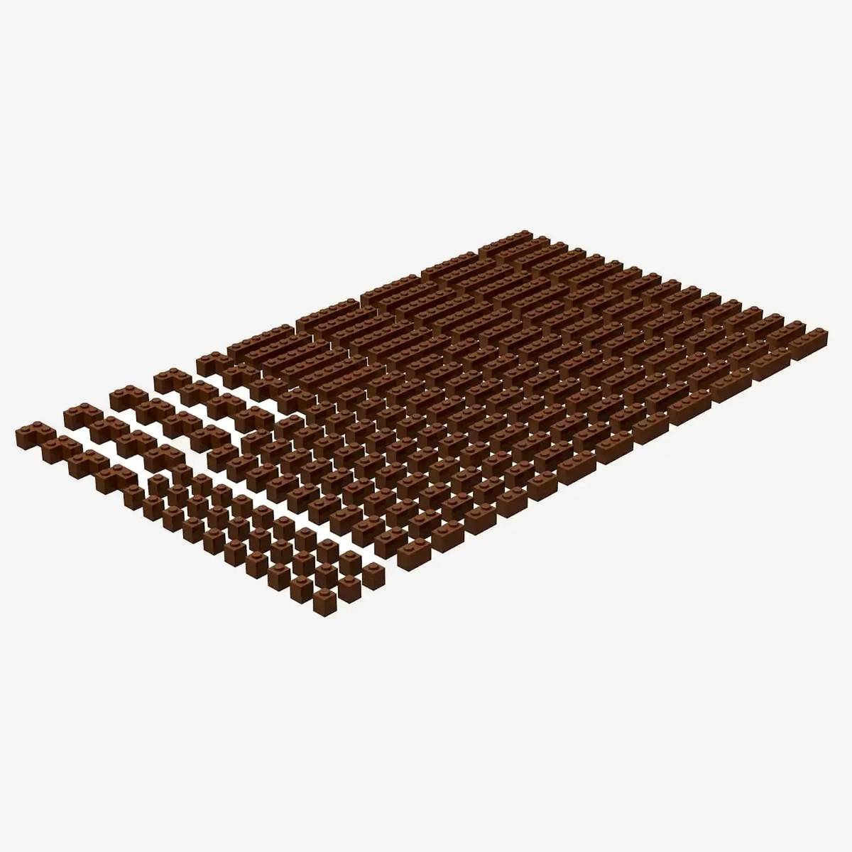 Briques, 1wide bricks, mixed, Reddish Brown (BB-401052) — Prix et comparaison | Brick Broker