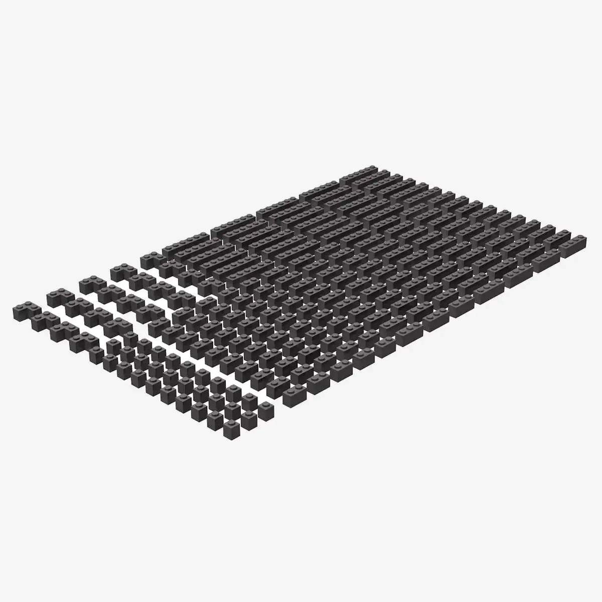 Briques 1x1, assorties, Gris bleuâtre foncé (BB-401054) — Prix et comparaison | Brick Broker