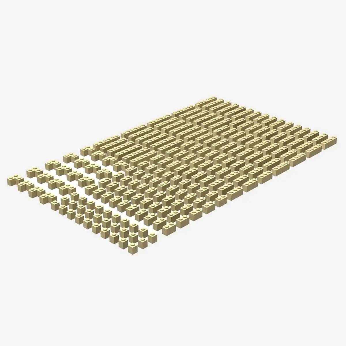 Briques 1x1, assorties, Brun clair (BB-401055) — Prix et comparaison | Brick Broker