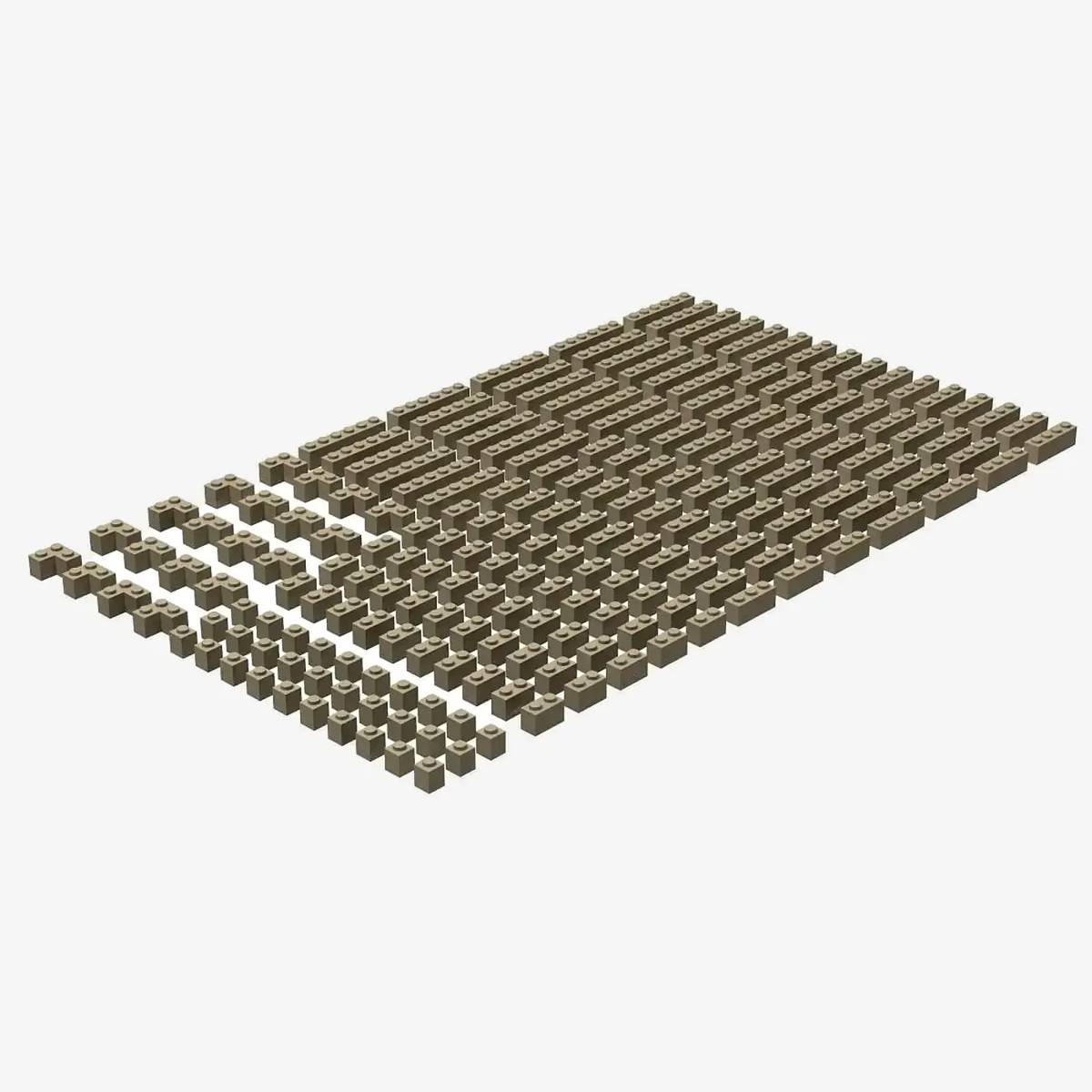 Briques 1x1, assorties, Brun foncé (BB-401056) — Prix et comparaison | Brick Broker
