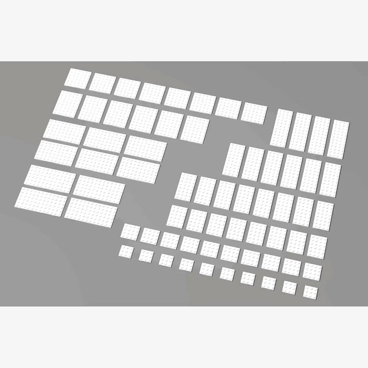 Brix Big Plates, mixed, White (BB-401088) — Prix et comparaison | Brick Broker