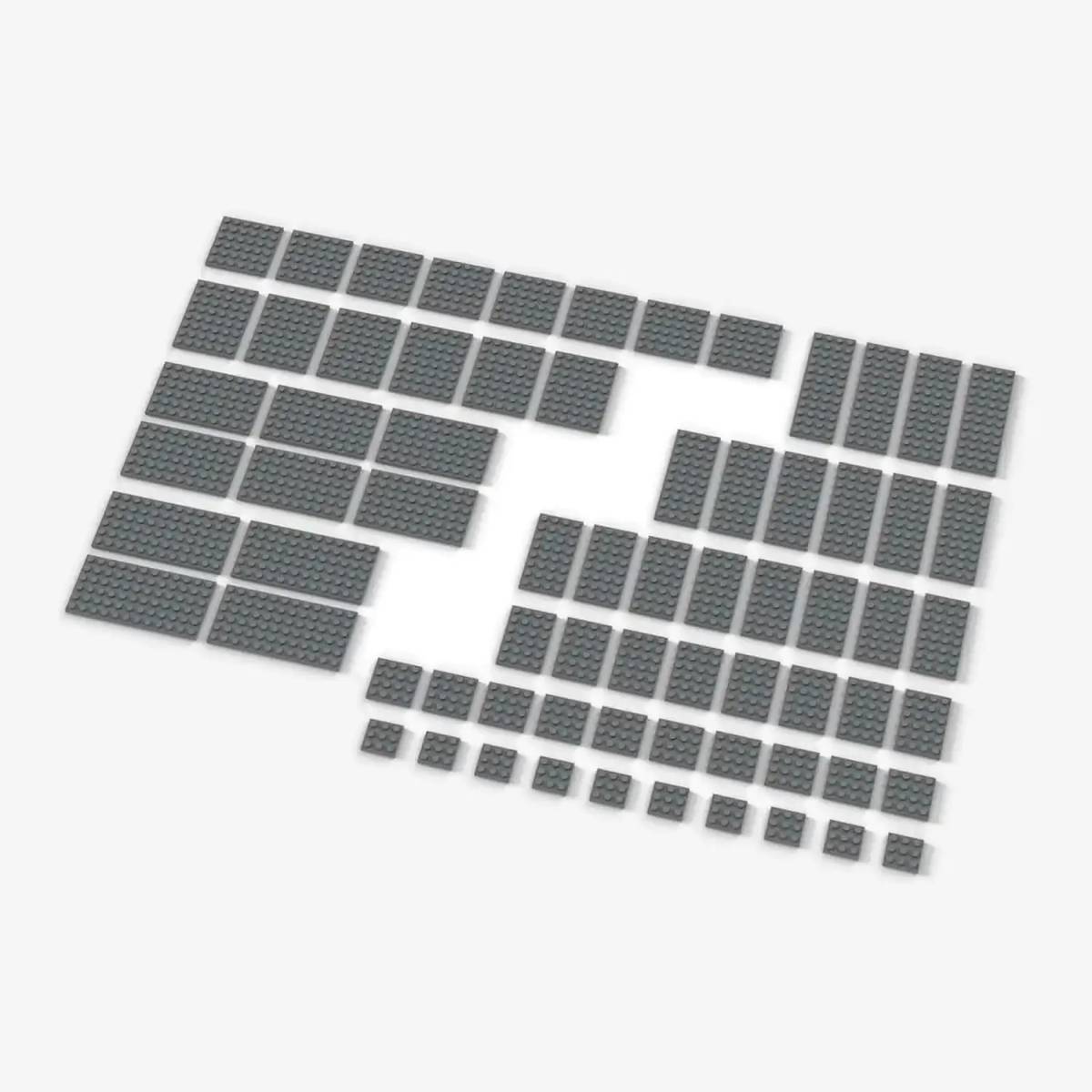 Brix Big Plates, mixed, Light Bluish Gray (BB-401091) — Prix et comparaison | Brick Broker