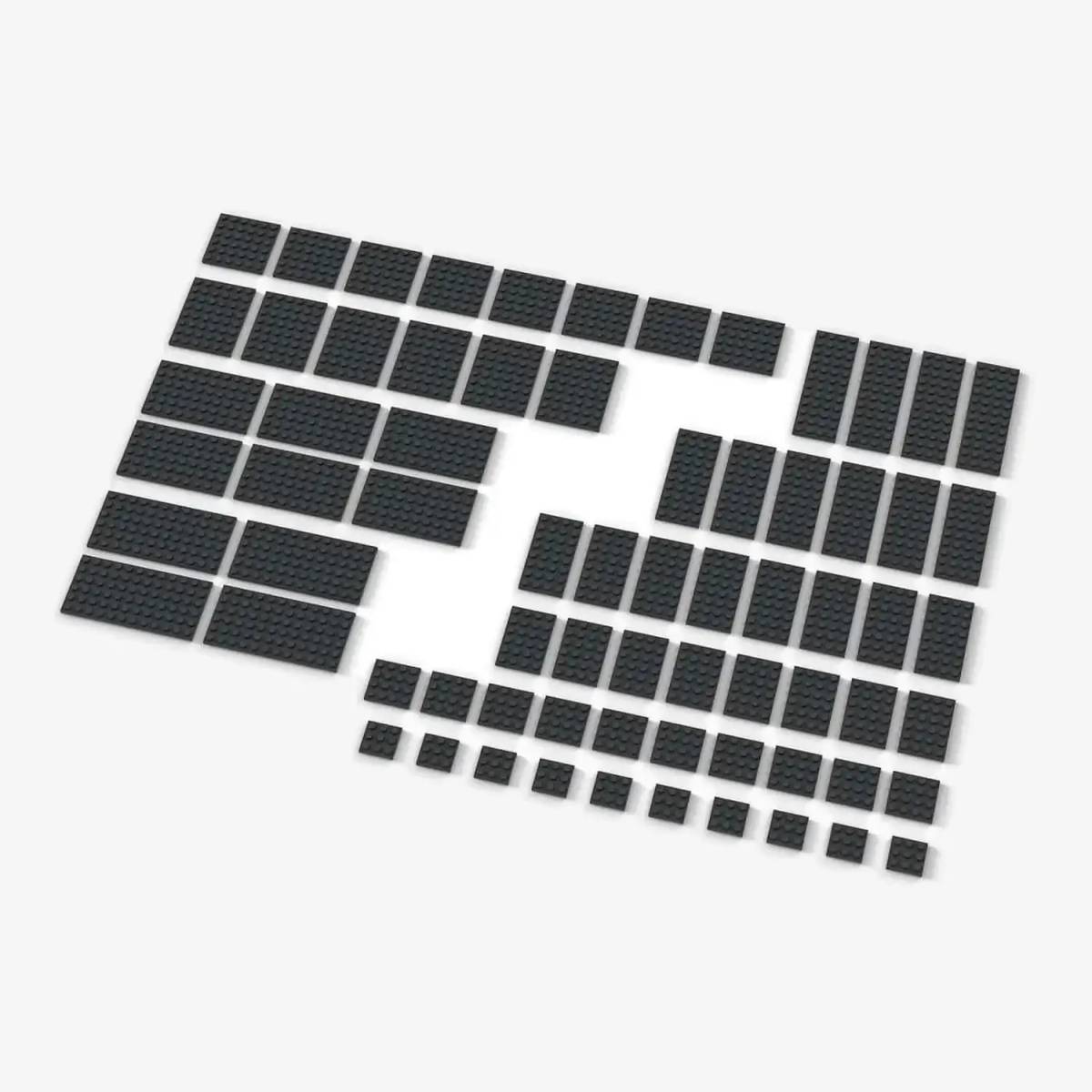 Grandes plaques Brix assorties, Gris bleu foncé (BB-401092) — Prix et comparaison | Brick Broker