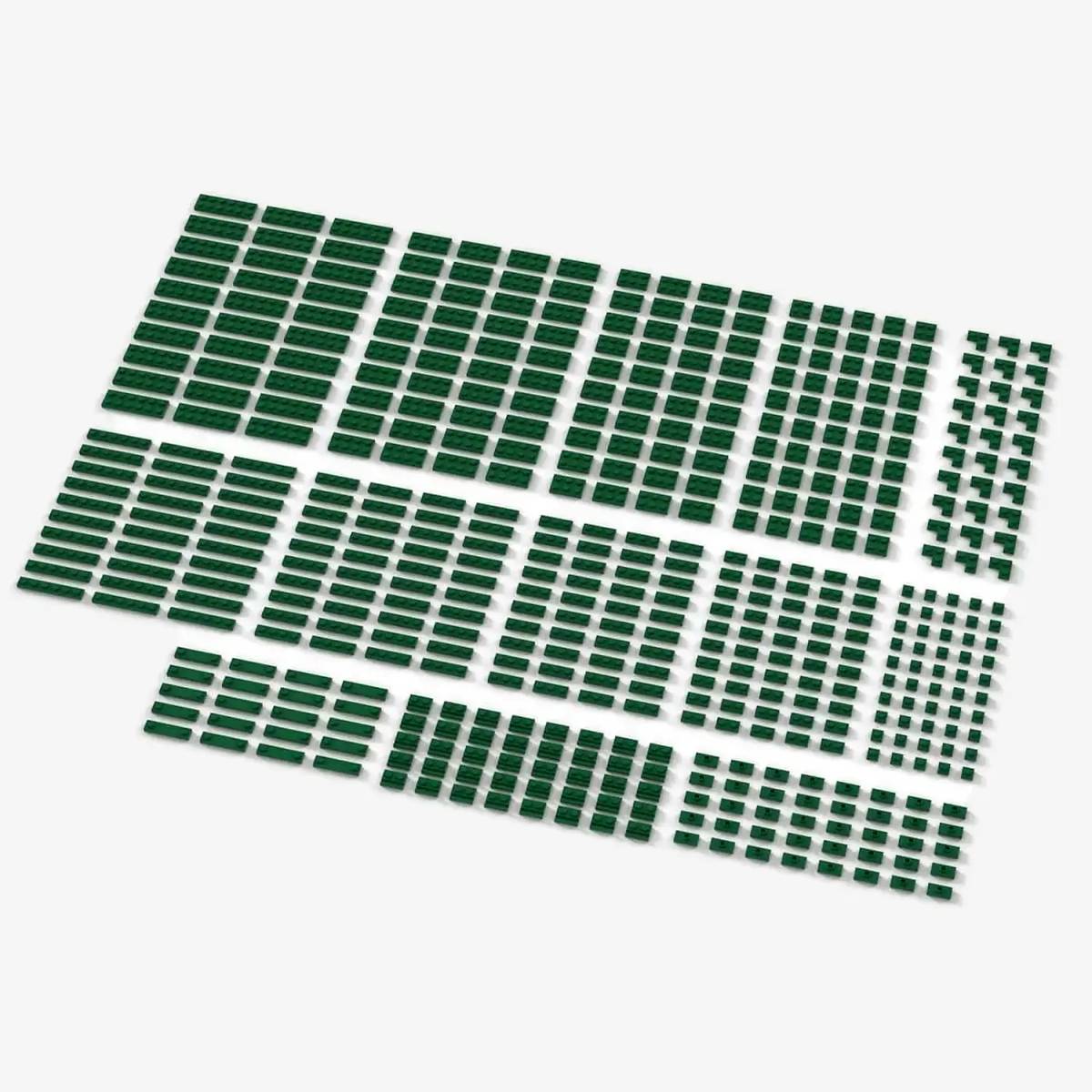 Brix Small Plates, mixed, Green (BB-401110) — Prix et comparaison | Brick Broker