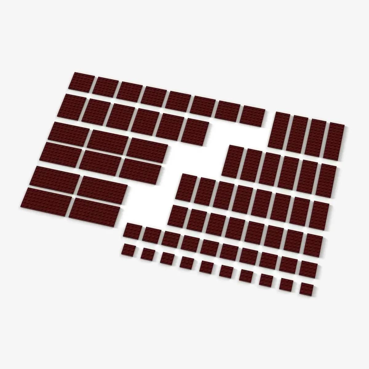 Brix Big Plates, mixed, Dark Red (BB-401130) — Prix et comparaison | Brick Broker