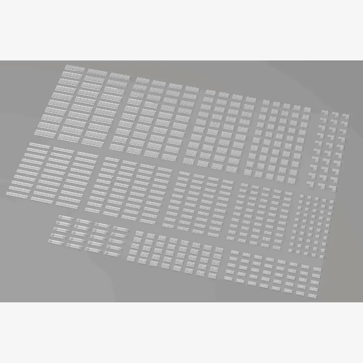 Petites plaques Brix, mélangées, transparentes (BB-401131) — Prix et comparaison | Brick Broker