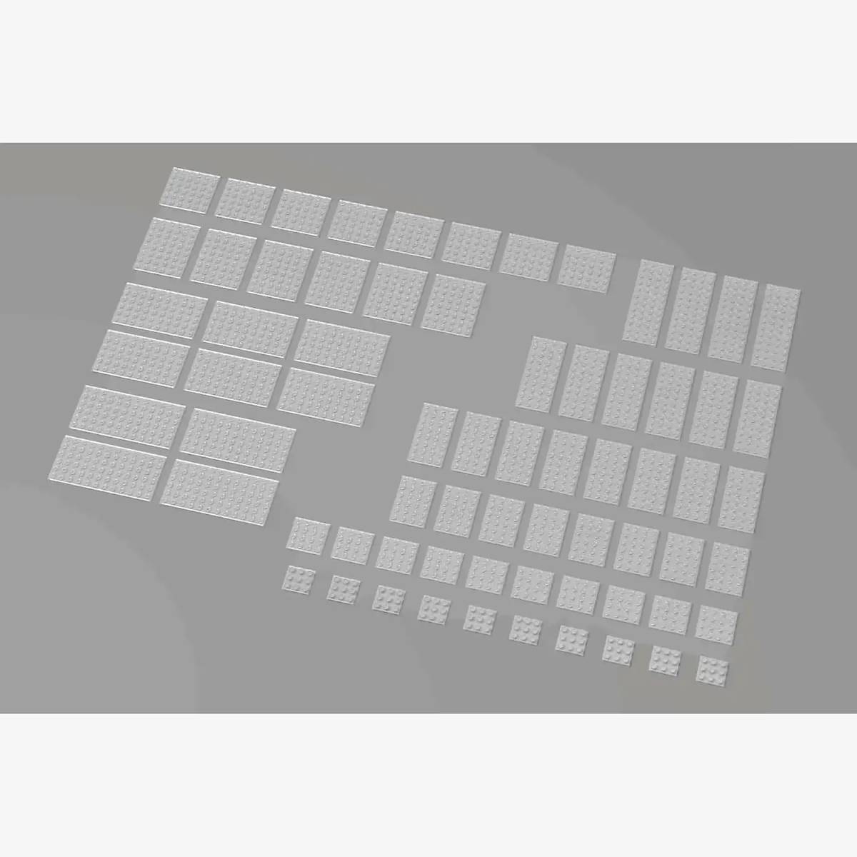 Brix Big Plates, mixed, Trans Clear (BB-401133) — Prix et comparaison | Brick Broker