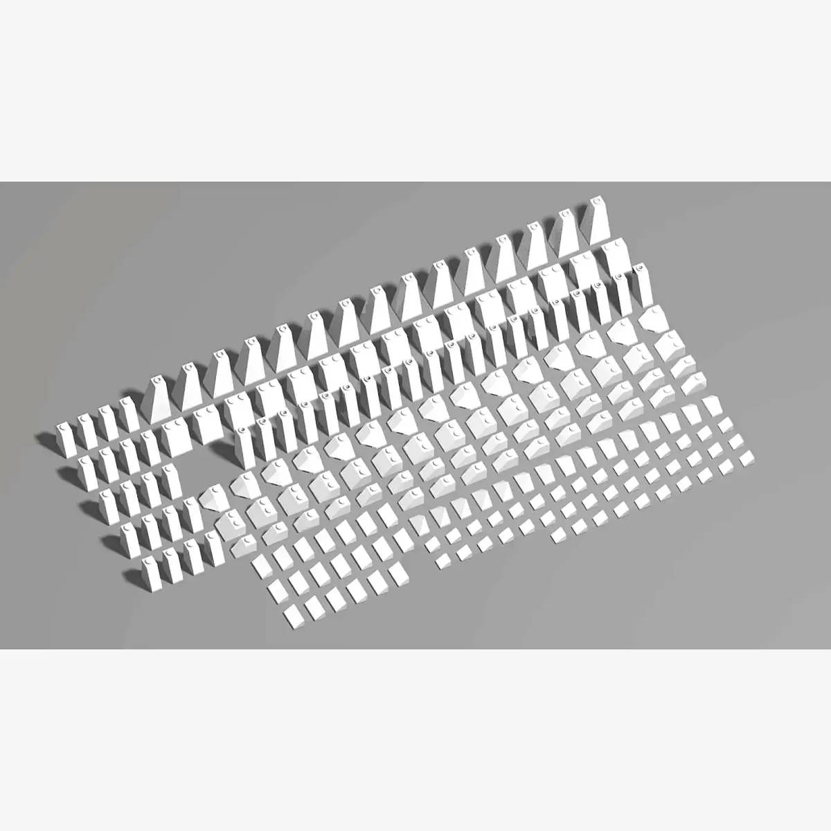 Brix, pentes, mélangés, blanc (BB-401157) — Prix et comparaison | Brick Broker