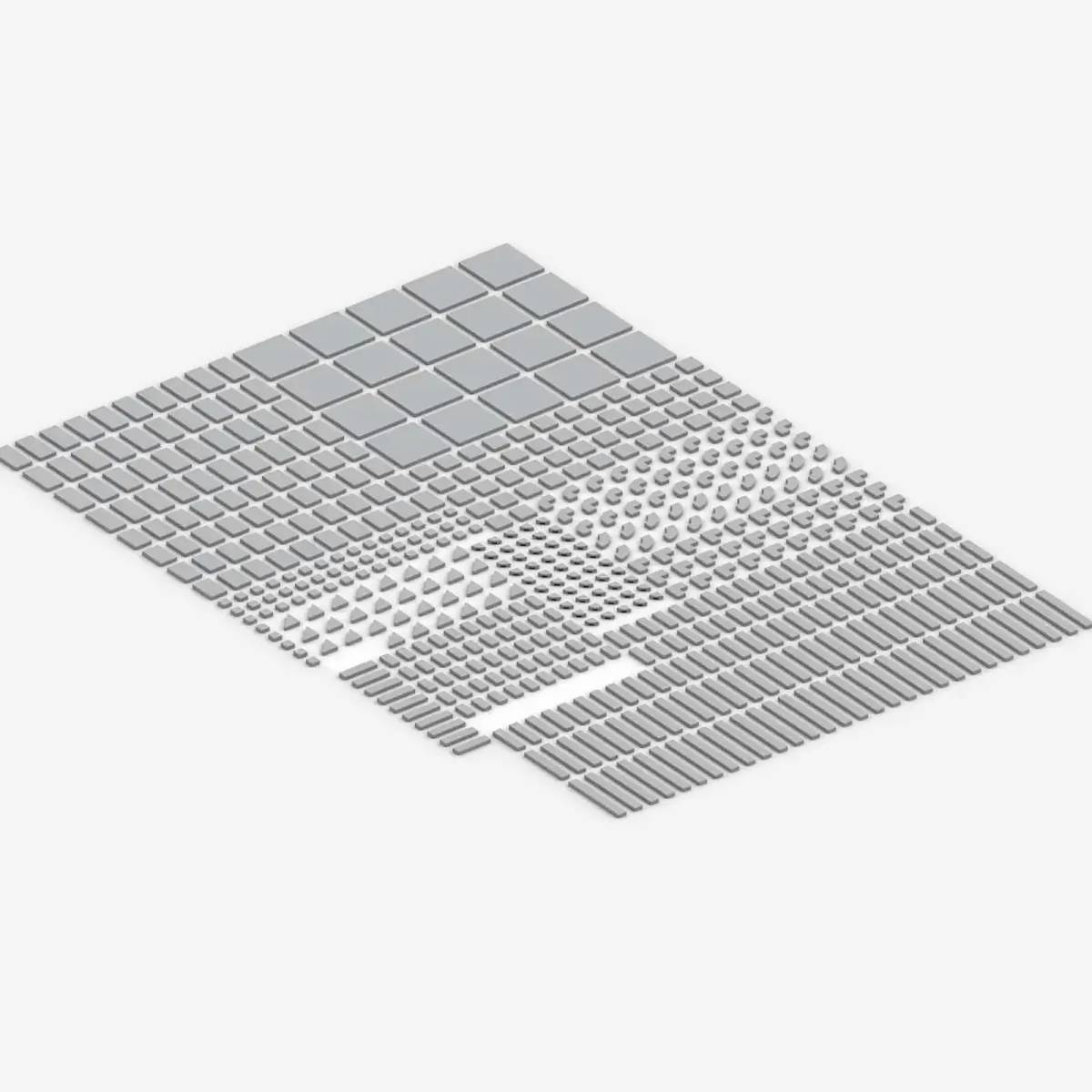 Brix Tiles, mixed, Light Bluish Gray (BB-401164) — Prix et comparaison | Brick Broker