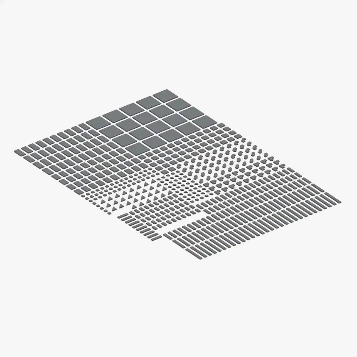Tuiles Brix, mélangées, Gris bleuâtre foncé (BB-401165) — Prix et comparaison | Brick Broker