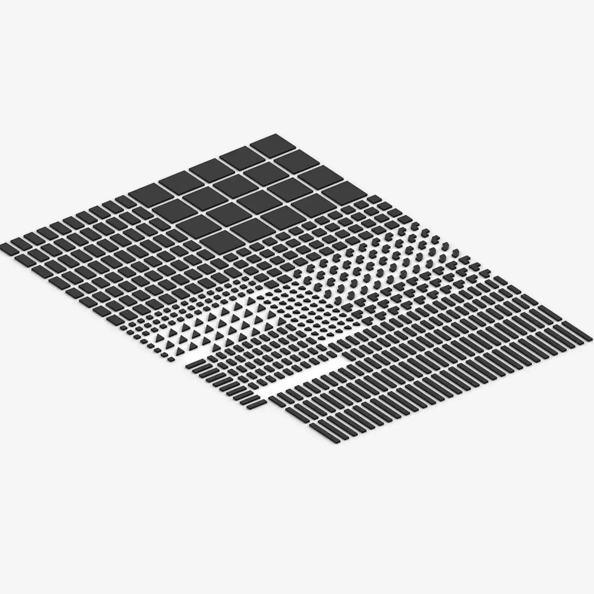 Brix Tiles, mixed, Black (BB-401166) — Prix et comparaison | Brick Broker