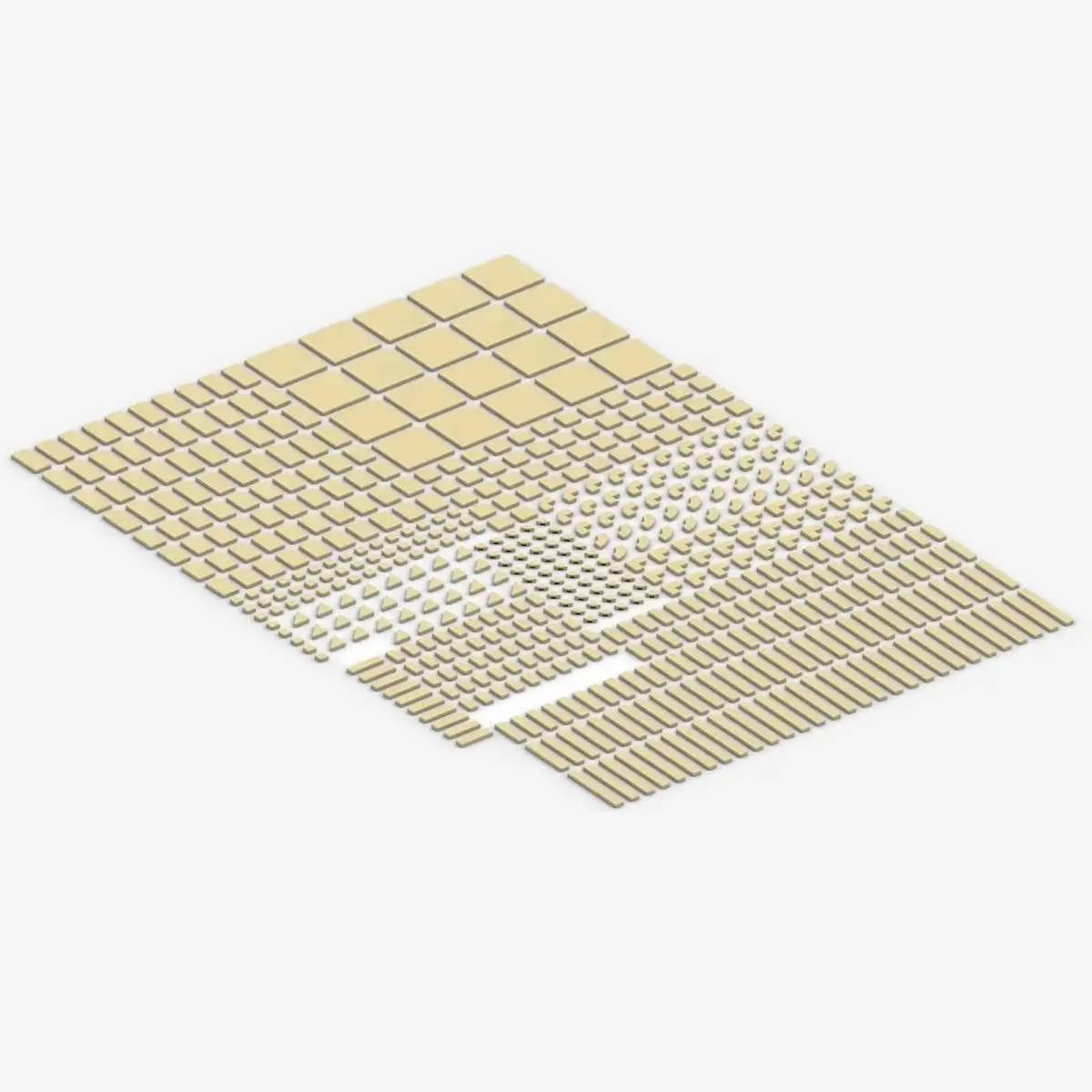 Tuiles Brix, assorties, Tan (BB-401167) — Prix et comparaison | Brick Broker