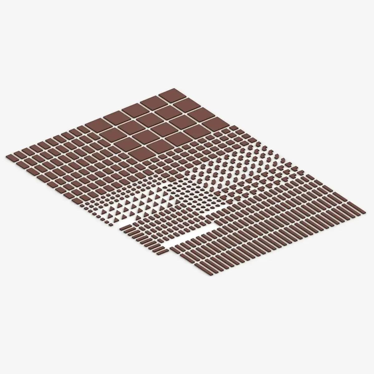 Tuiles Brix, assorties, Brun rougeâtre (BB-401169) — Prix et comparaison | Brick Broker