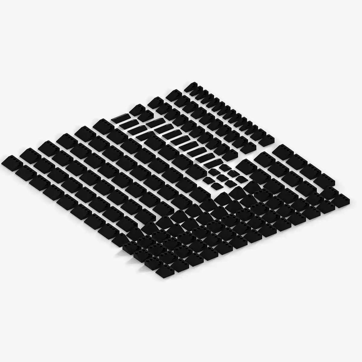 Brix Roof Slopes 25°, mixed, Black (BB-401191) — Prix et comparaison | Brick Broker