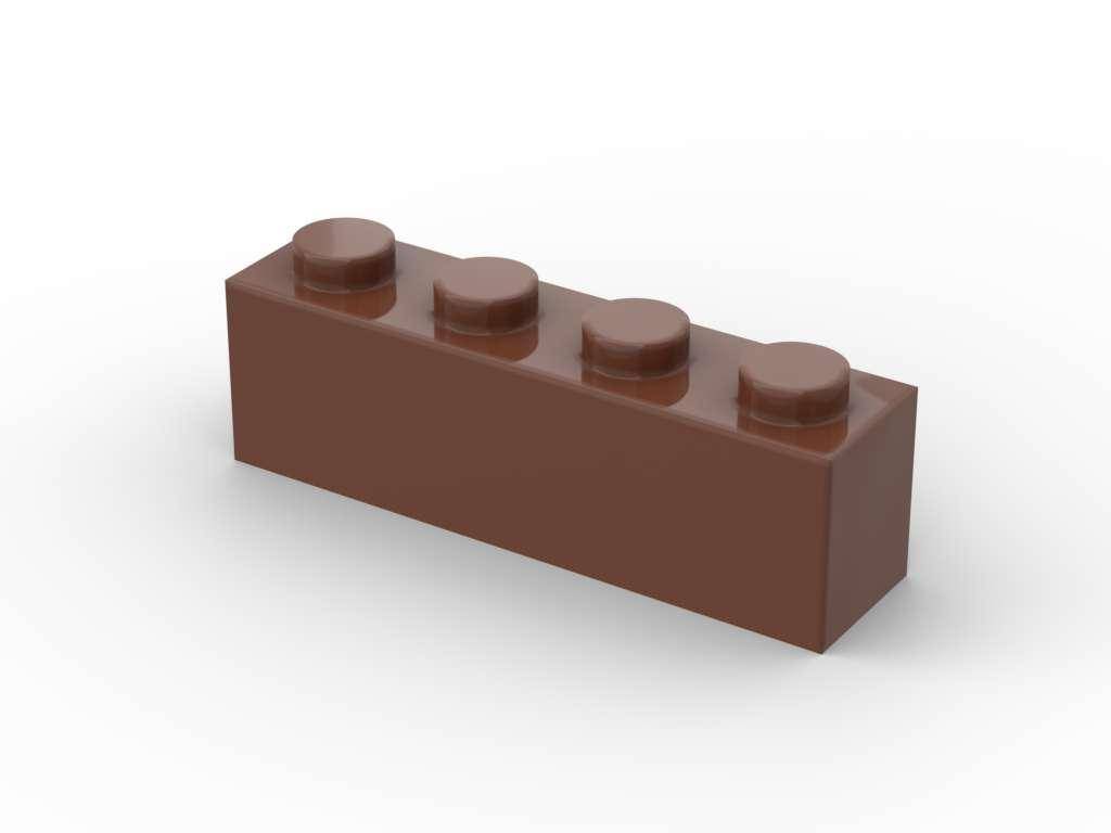 Brique 1x4, Brun rougeâtre (500 pcs) (BB-401198) — Prix et comparaison | Brick Broker