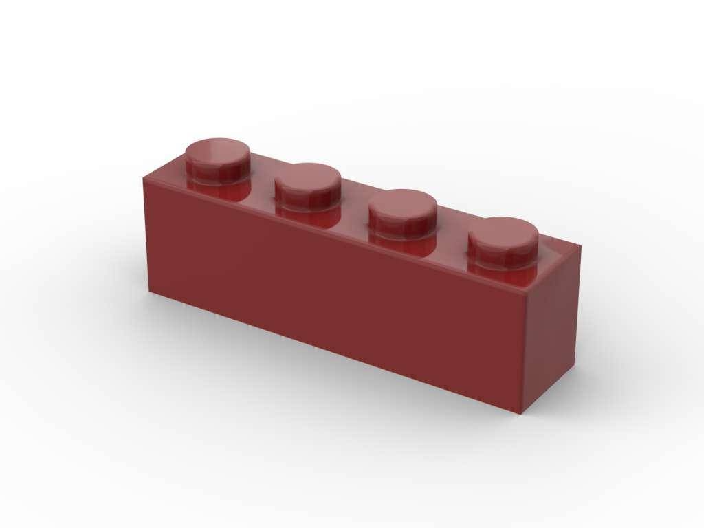 Brique 1x4, Rouge foncé (500 pcs) (BB-401200) — Prix et comparaison | Brick Broker