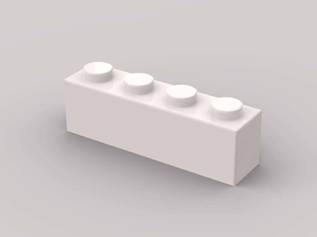 500 pièces de brique 1x4, Blanc (BB-401204) — Prix et comparaison | Brick Broker
