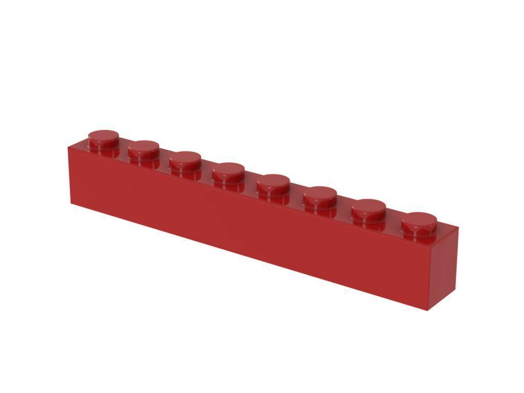 Brique 1x8, Rouge (500 pcs) (BB-401208) — Prix et comparaison | Brick Broker