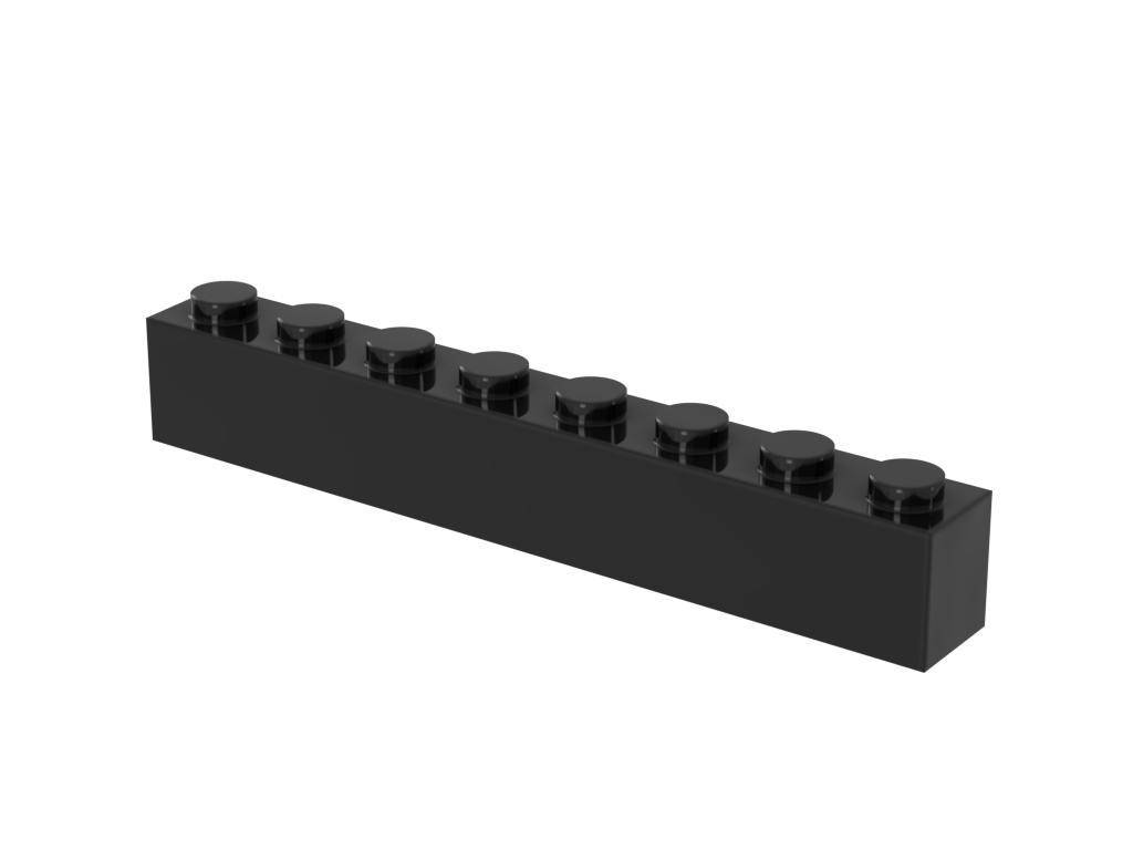 Brique 1x8, noire (500 pcs) (BB-401213) — Prix et comparaison | Brick Broker
