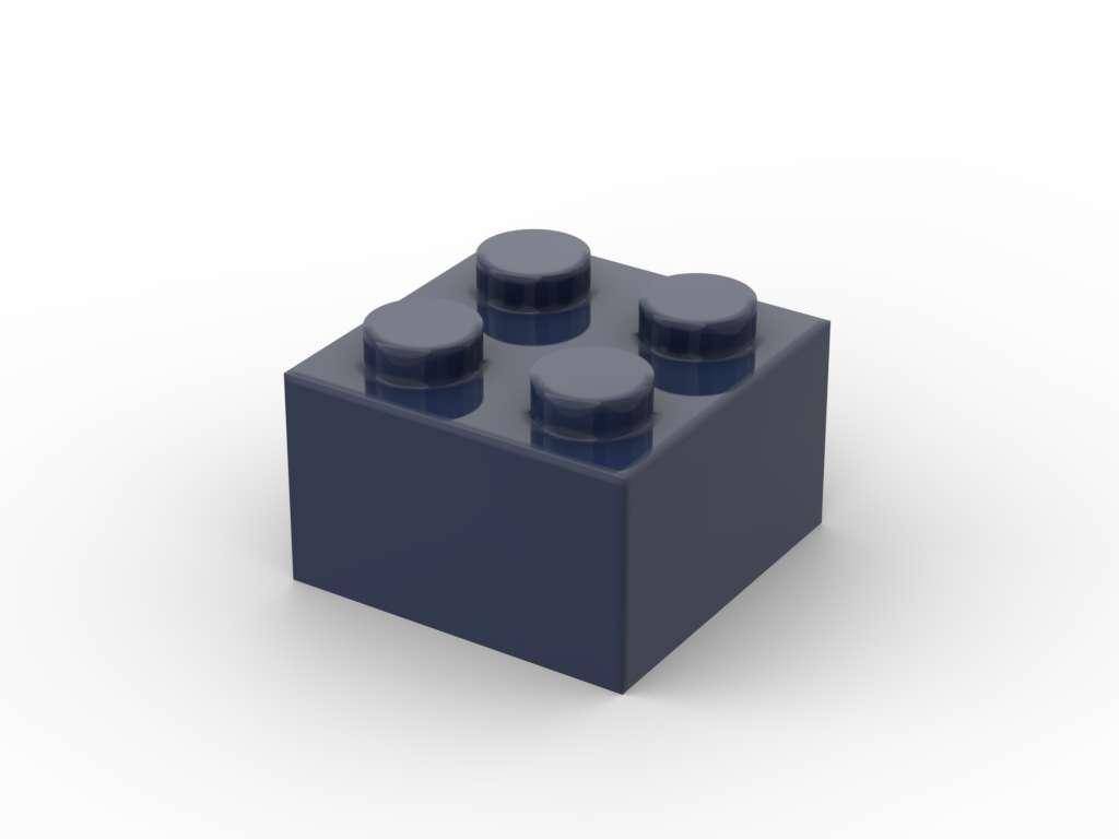 500 pcs 2x2 brick, Dark Blue (BB-401221) — Prix et comparaison | Brick Broker