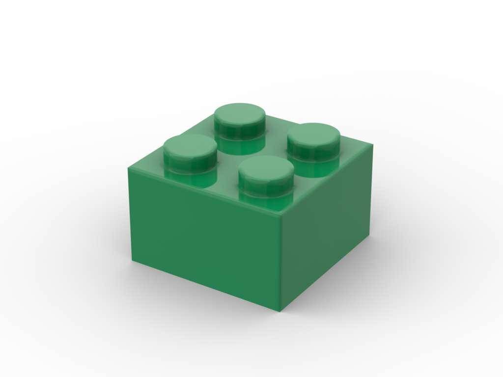 Brique 2x2, Verte (500 pcs) (BB-401225) — Prix et comparaison | Brick Broker