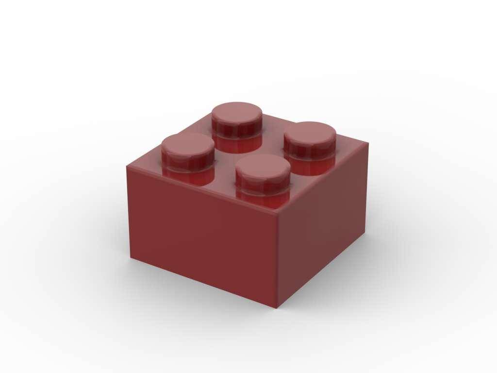 Brique 2x2, Rouge foncé (500 pcs) (BB-401228) — Prix et comparaison | Brick Broker