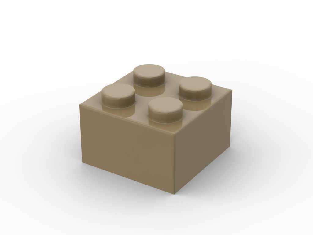 Brique 2x2, Tan foncé (BB-401230) — Prix et comparaison | Brick Broker