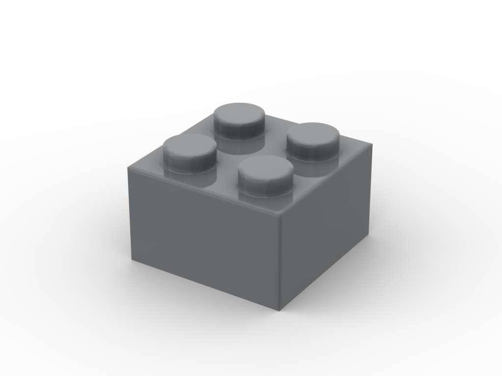 Brique 2x2, Gris bleu foncé (500 pcs) (BB-401233) — Prix et comparaison | Brick Broker