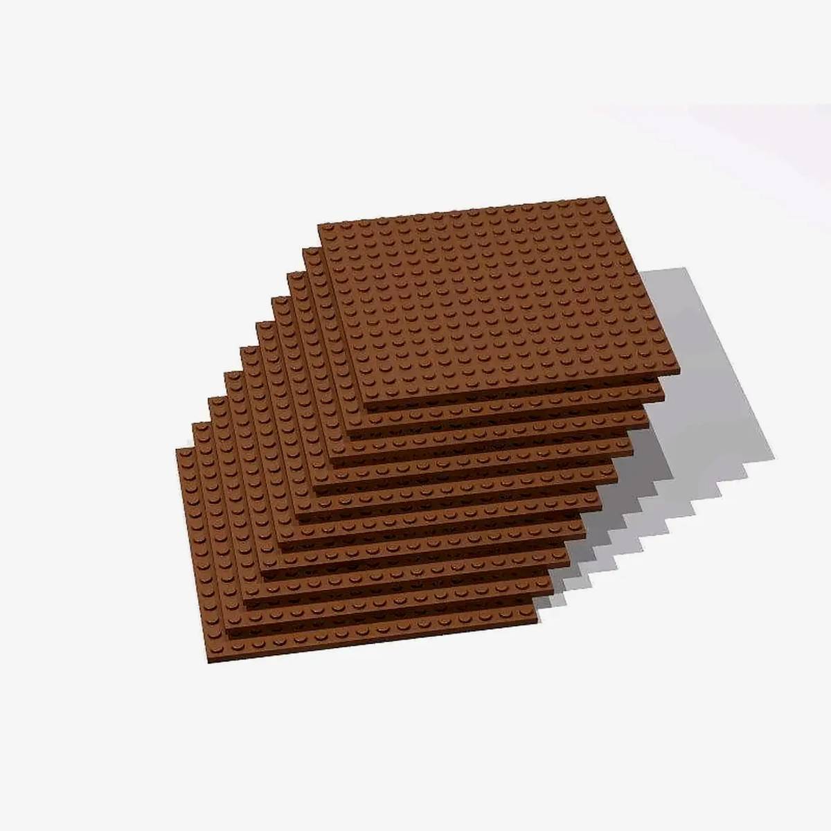 Plaque 16x16, Brun rougeâtre (BB-401251) — Prix et comparaison | Brick Broker