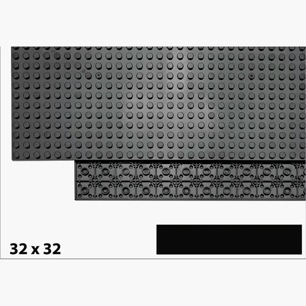 Plaque 32x32, Noir (BB-401258) — Prix et comparaison | Brick Broker