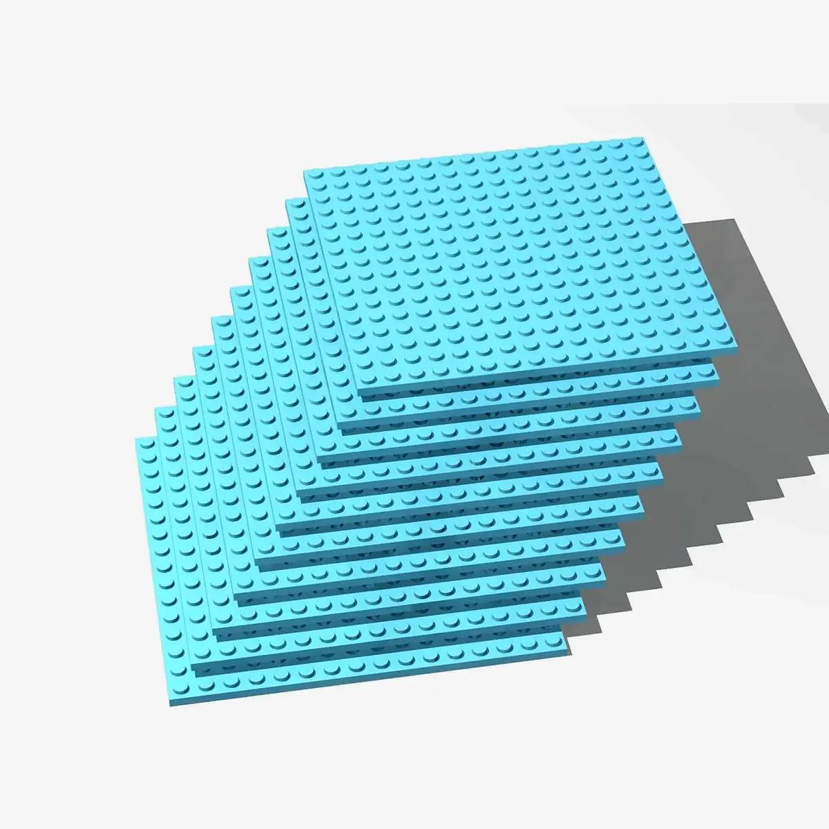 Plaque Brix 16x16, bleu azur moyen (BB-401301) — Prix et comparaison | Brick Broker