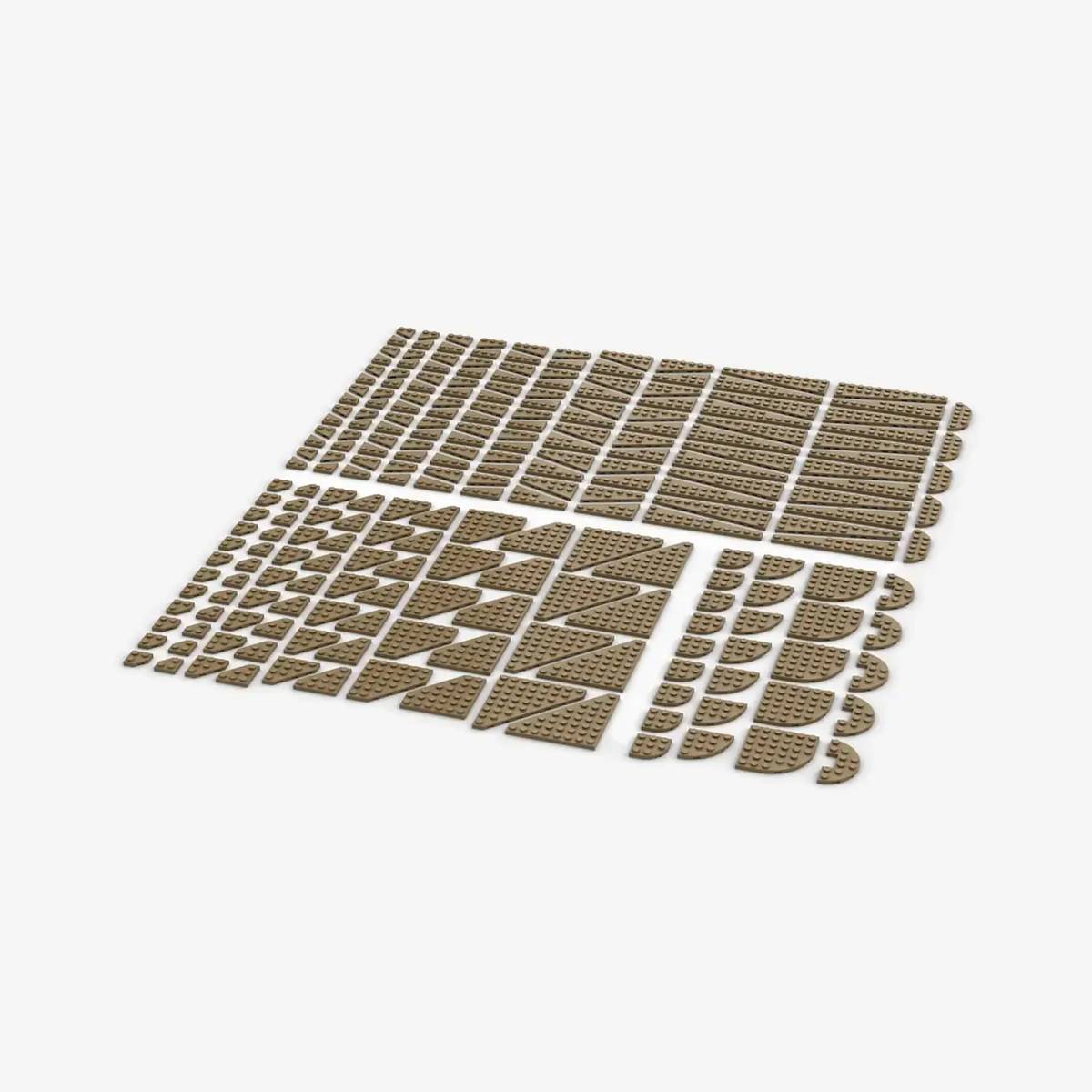 Plaques en biseau, assorties, Brun foncé (BB-401308) — Prix et comparaison | Brick Broker